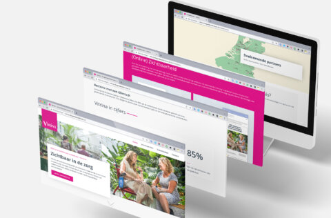 Re-branding voor Vitrina met huisstijl, logo-upgrade, fotografie, copy etc